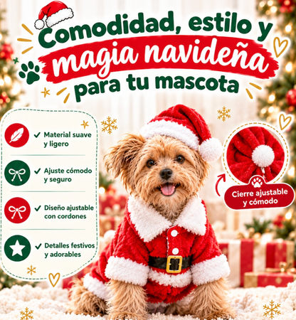 Traje Navidad para Mascotas Personajes