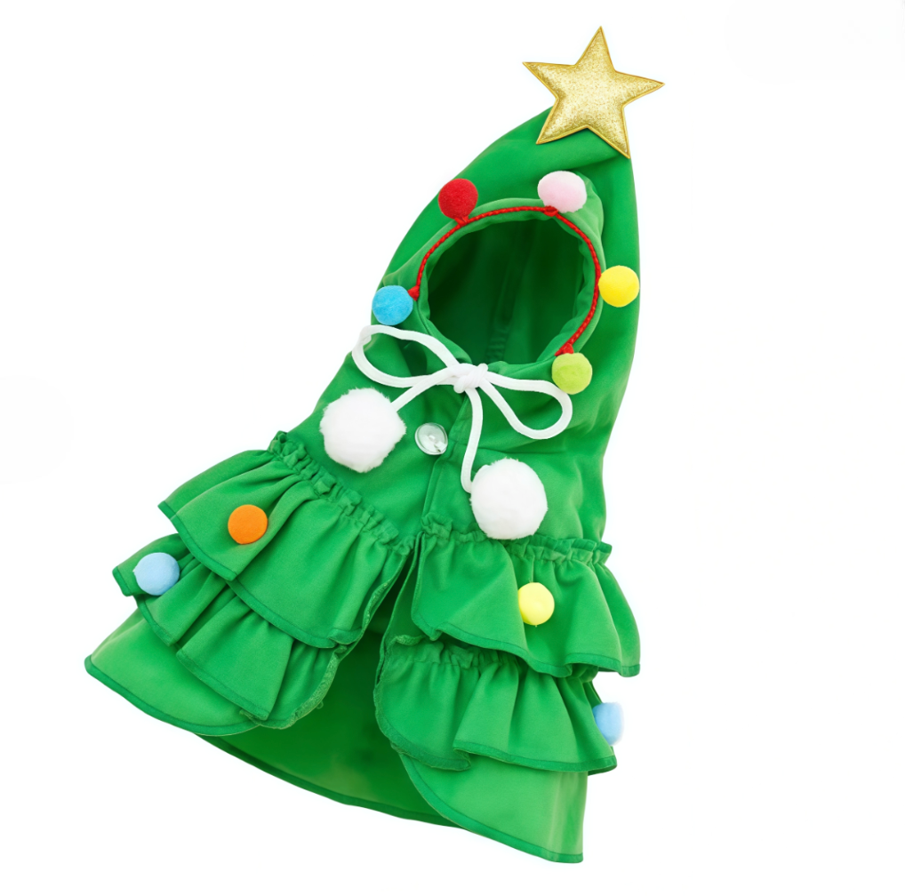 Traje Árbol Navideño para Mascotas